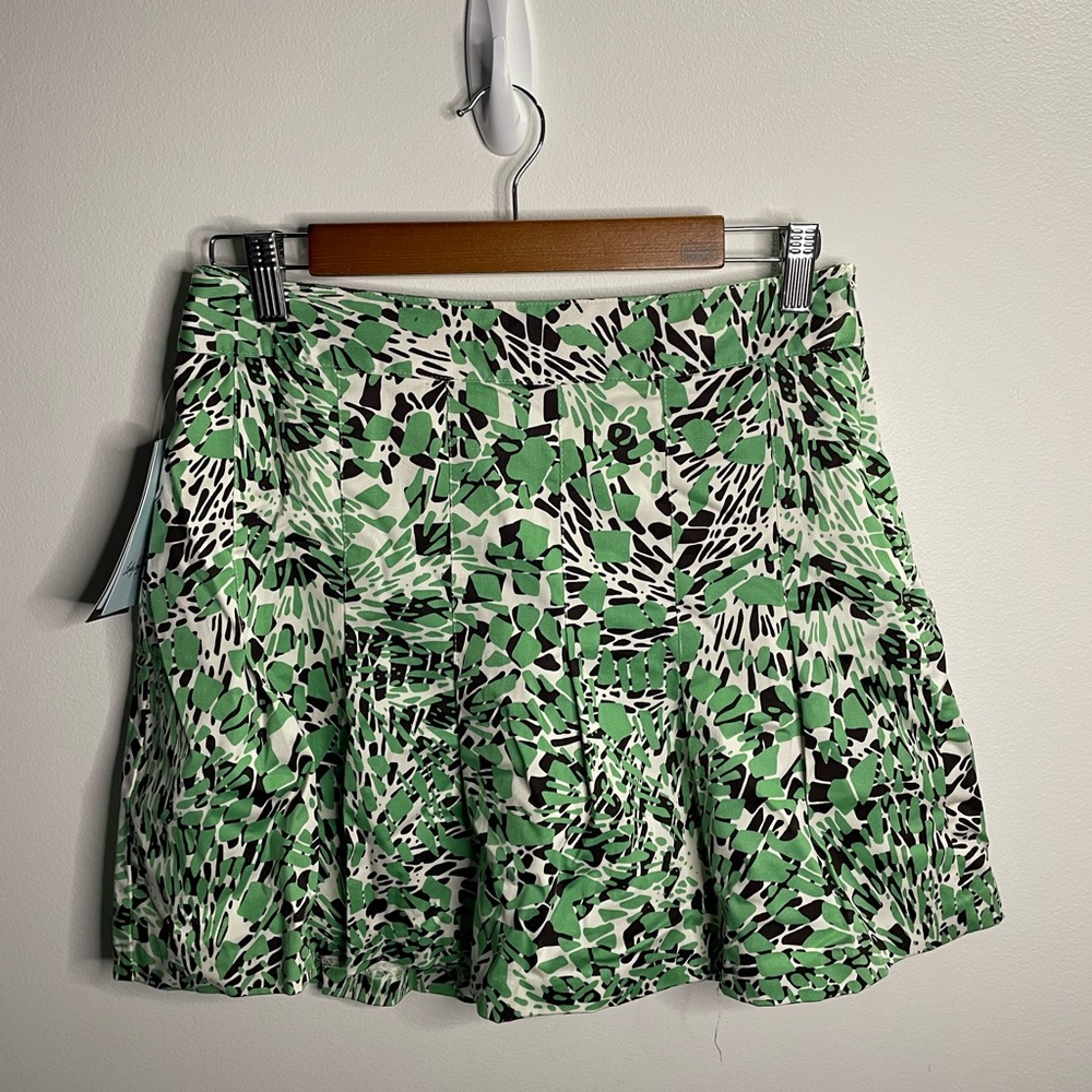 Green Patterned Women's Skirt